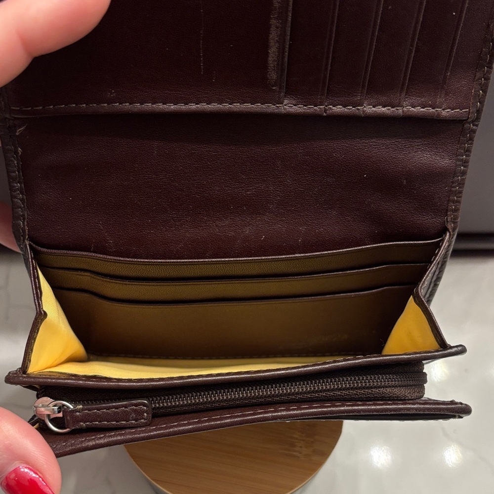 Coach Tan and Black Wallet - Picture 7 of 8